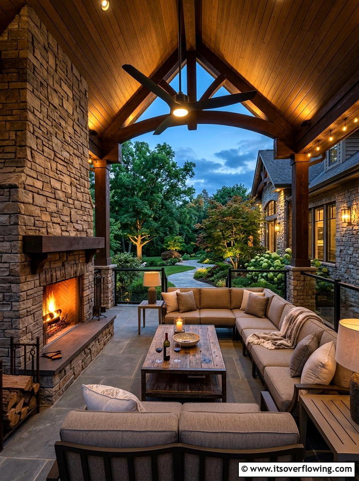 Luxury Porch - 25 front porch ideas with ceiling fan
