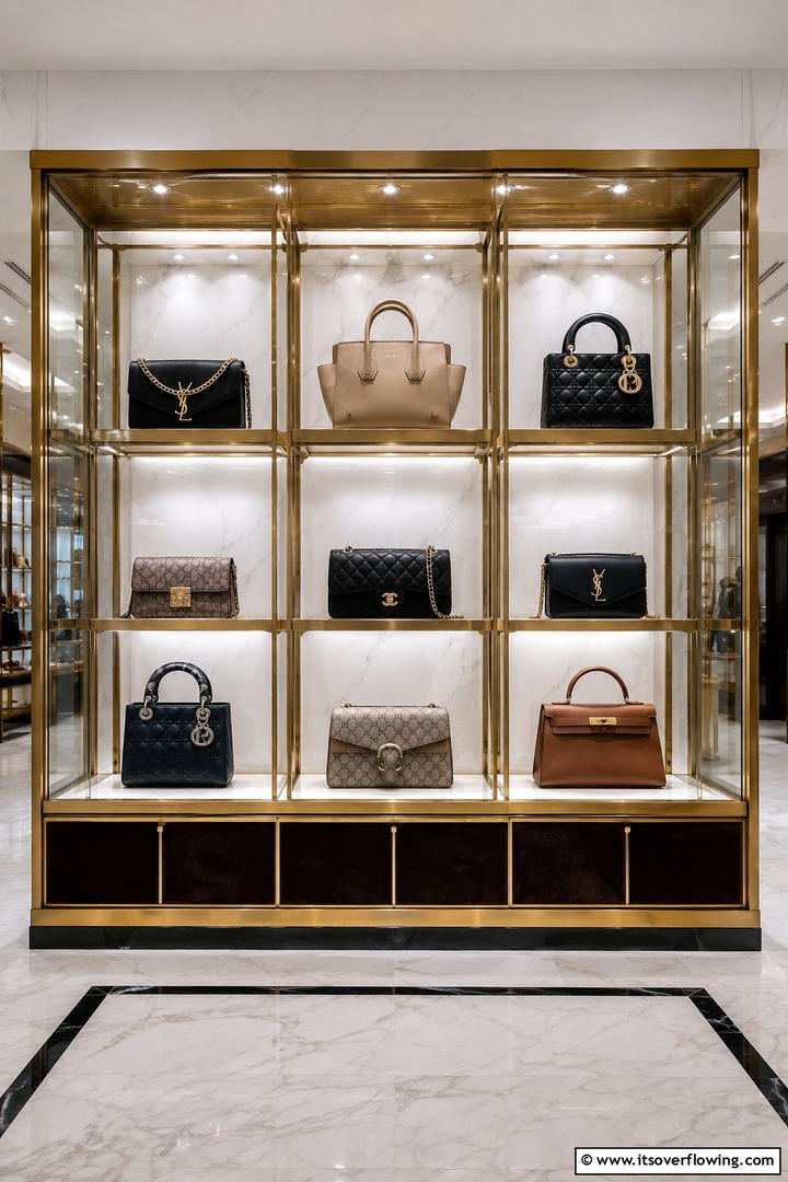 Luxury Purse Display Case - 30 Efficient Pots and Pans Storage Ideas for a Tidy Kitchen