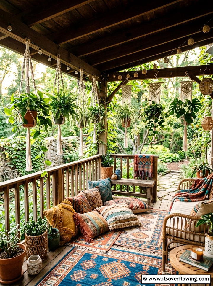 Macrame Hanging Plant Porch - 25 front porch ideas with hanging baskets