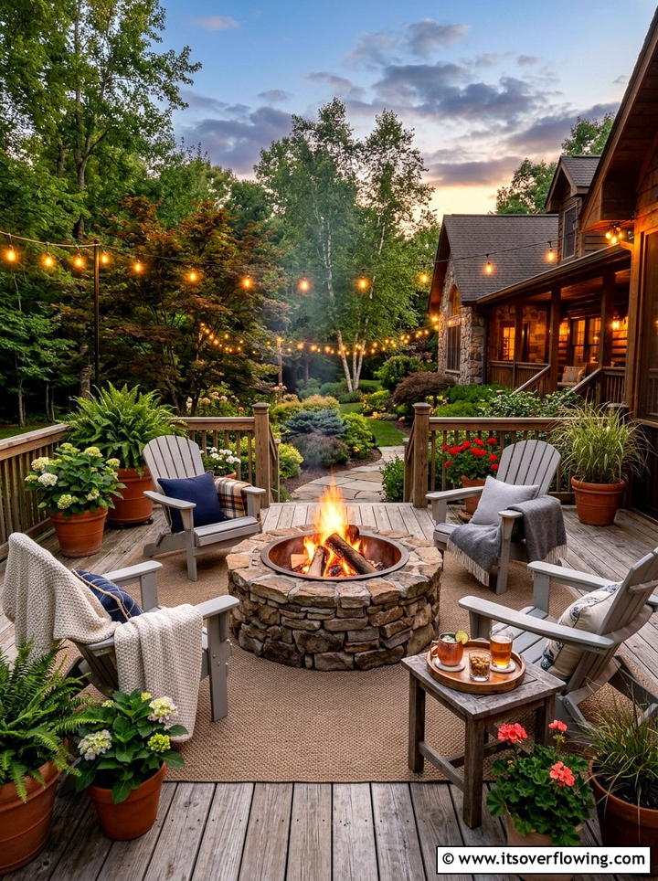 Macrame hammock in garden - 25 backyard decorating ideas with cozy lounge setup
