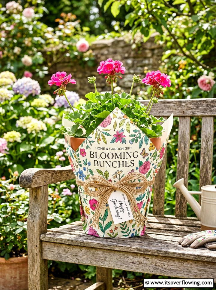 Magazine Page Plant Wrap - 25 recycled garden ideas with old magazines