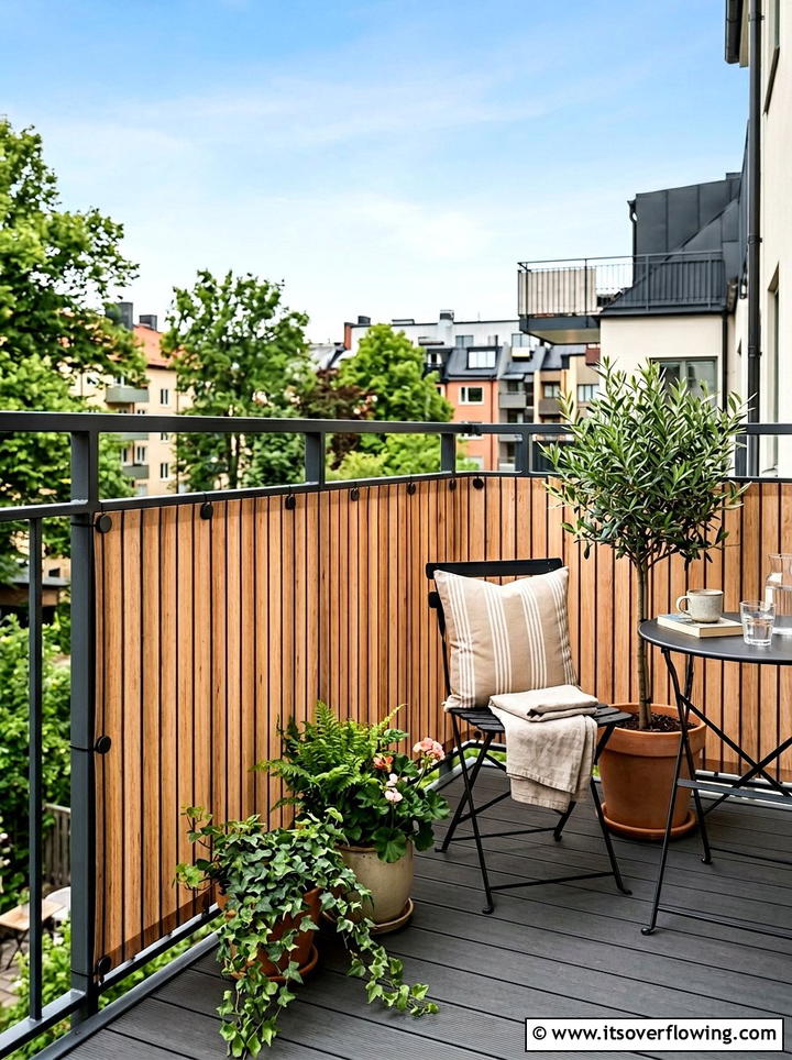 Magnetic Balcony Screen - 25 garden decor ideas for renters