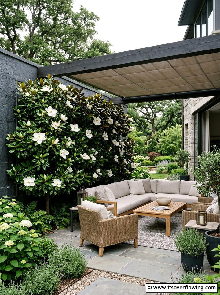 Magnolia espalier for shade - 25 creative garden ideas with espalier trees