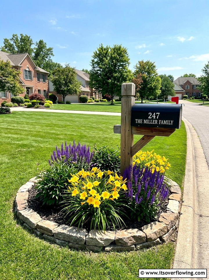 Mailbox garden - 25 garden decor ideas for curb appeal