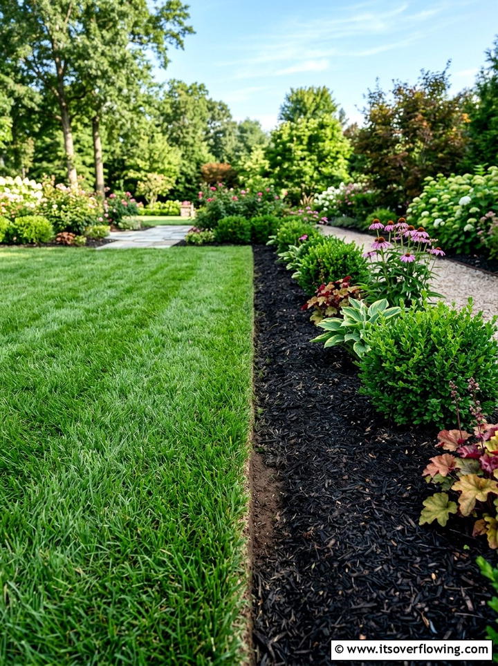 Manicured lawn edge - 25 garden ideas for english style