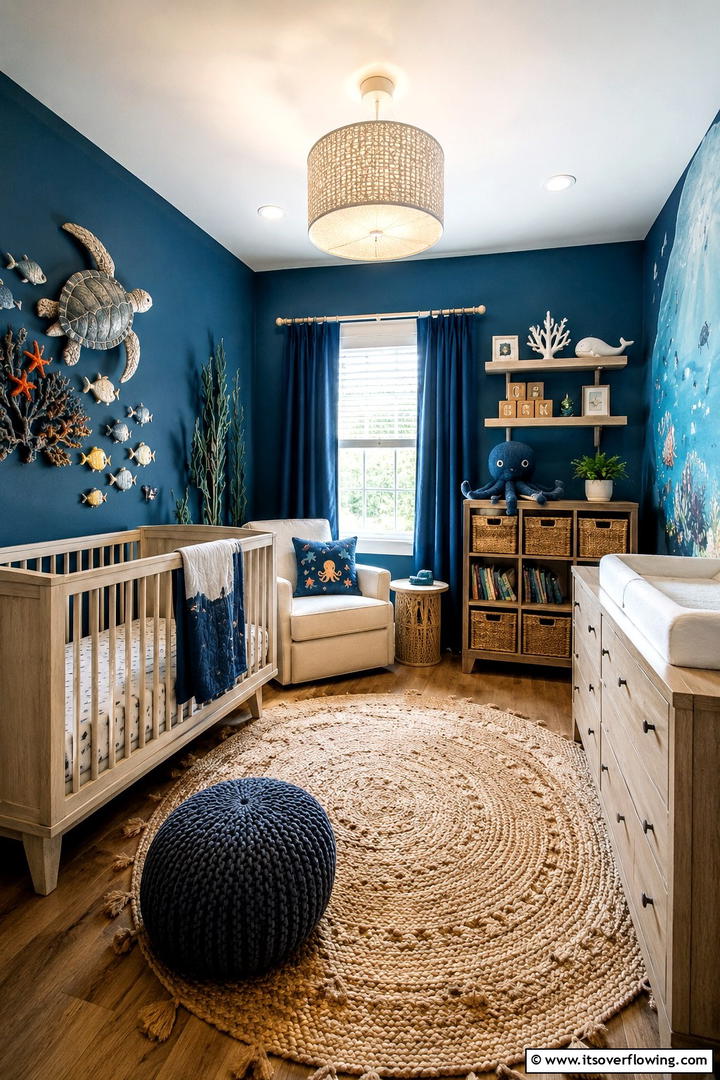 Maritime Magic - 30 Ocean-Themed Nursery Ideas for a Serene Baby Room