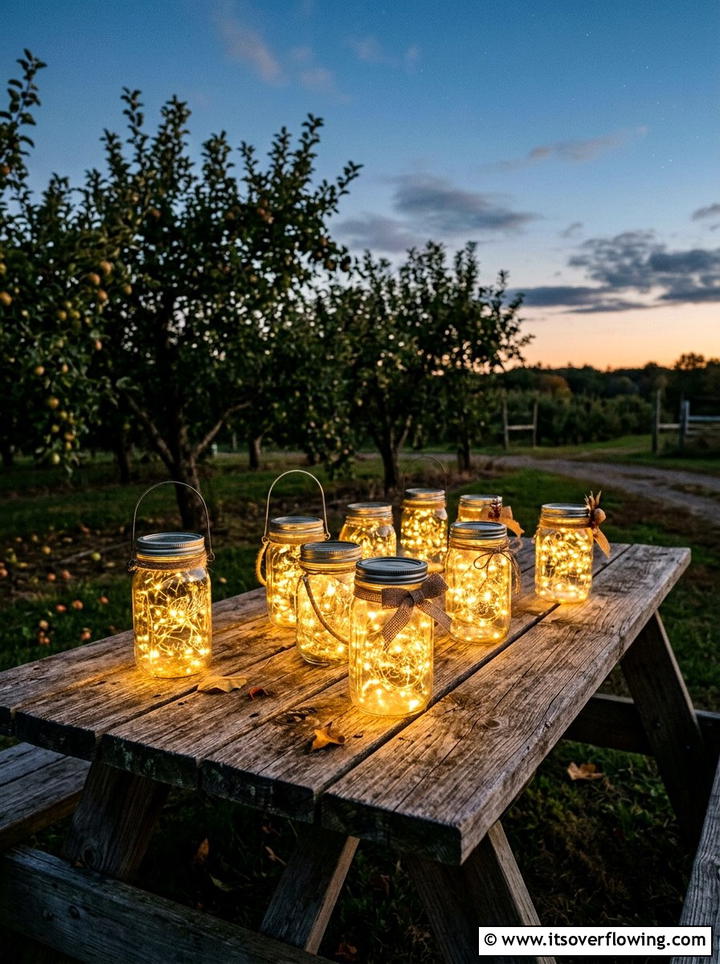 Mason Jar Lights - 25 garden ideas with lights