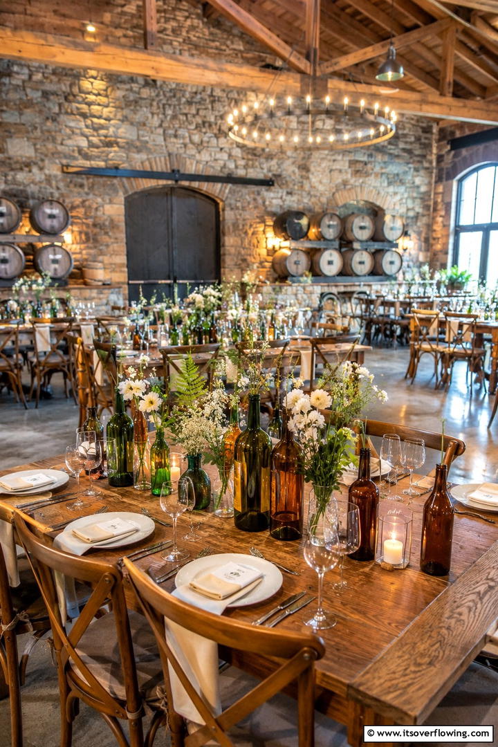 Mason Jar with Wildflowers - 30 Rustic Wedding Centerpieces for a Charming Celebration
