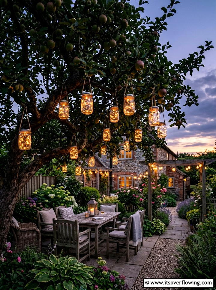 Mason jar solar lights - 25 reusing old things ideas for outdoor lighting