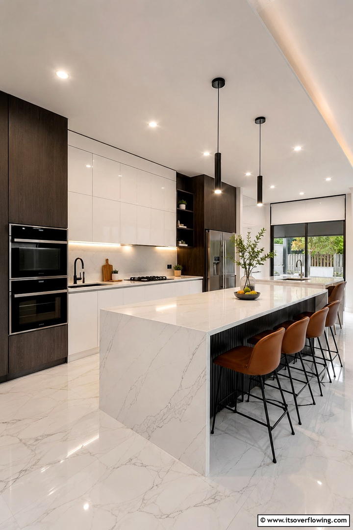 Matched Style and Function in Quartz - 30 Quartz Kitchen Countertops for Modern & Durable Surfaces