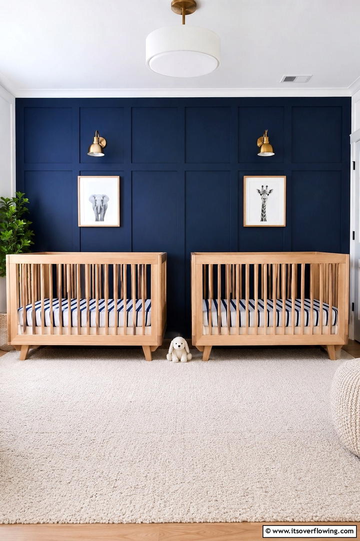 Matching Crib Ambiance - 30 Twin Nursery Ideas for Stylish & Functional Baby Spaces
