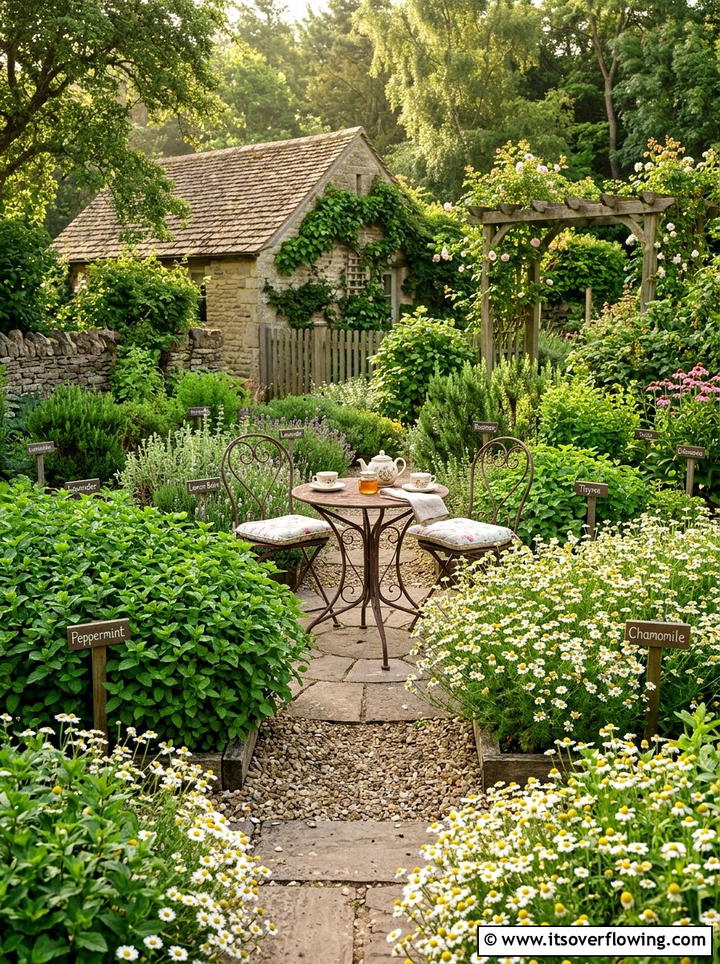 Medicinal tea herb garden - 25 creative garden ideas with medicinal herbs