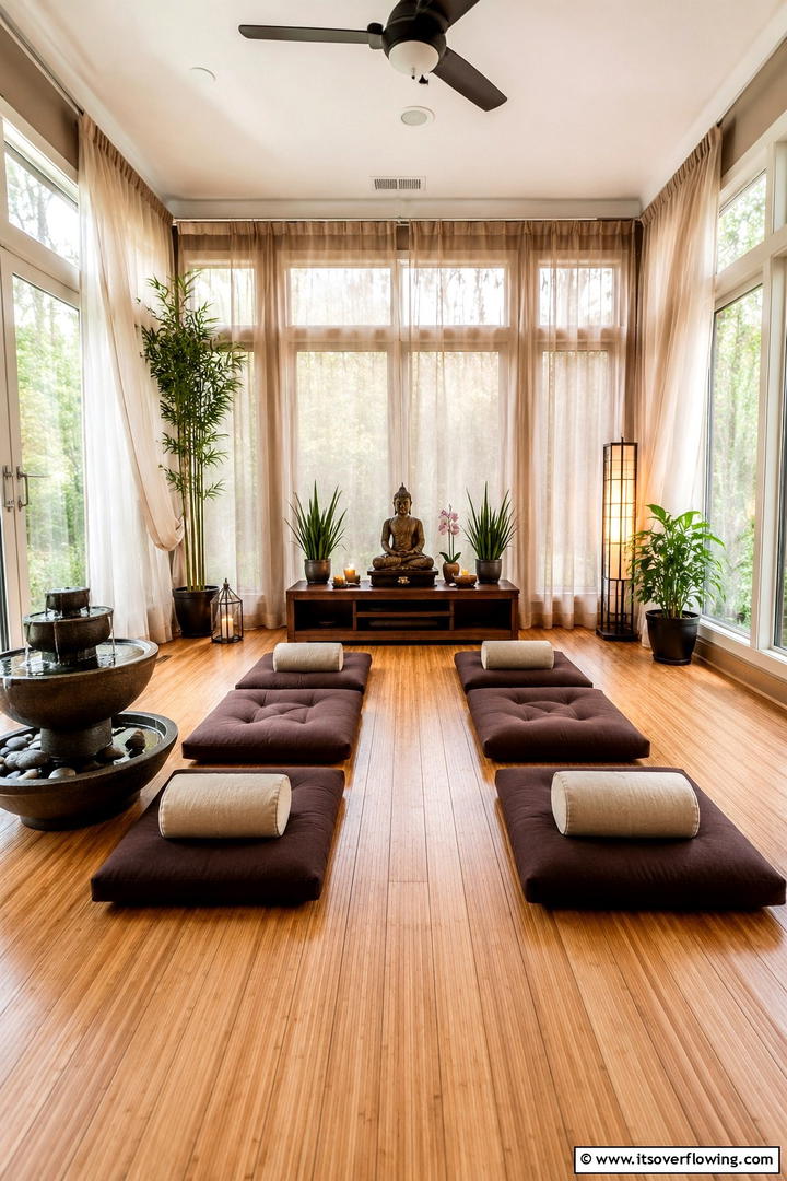 Meditation and Mindfulness Space - 30 Small Sunroom Ideas for Bright, Multi-Functional Spaces