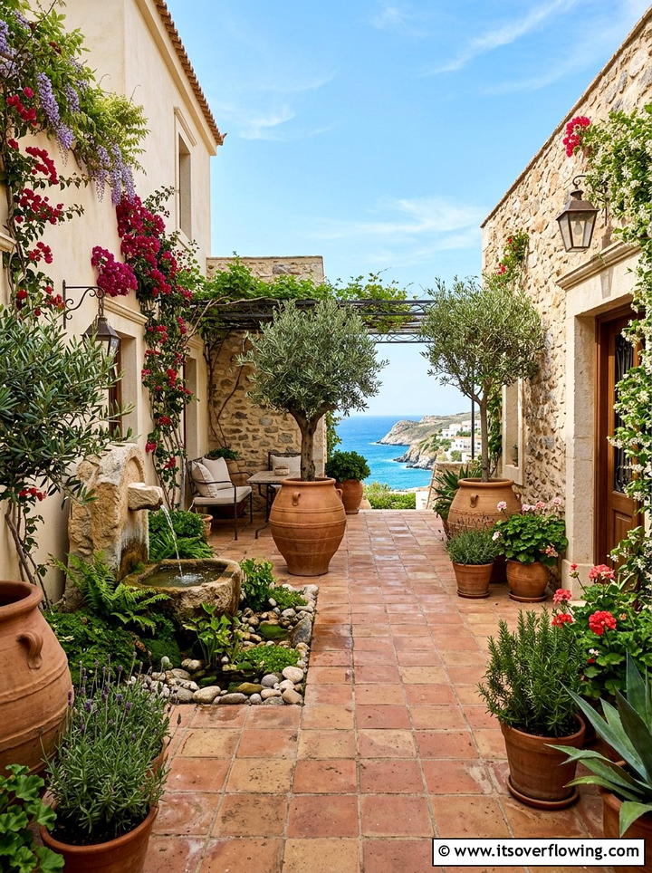 Mediterranean Courtyard - 25 garden ideas for dry climate