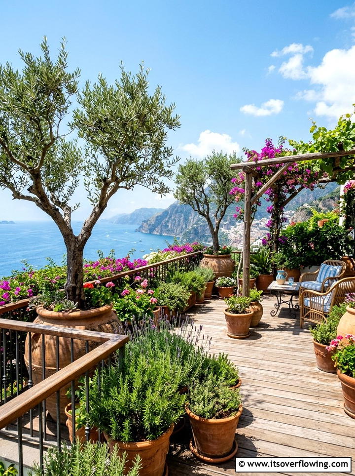 Mediterranean Deck Garden - 25 garden design ideas for decks