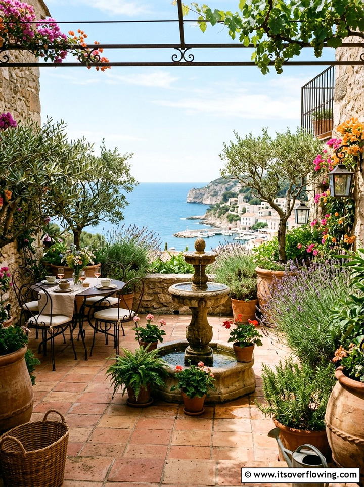 Mediterranean Garden Terrace - 25 garden design ideas with terraces