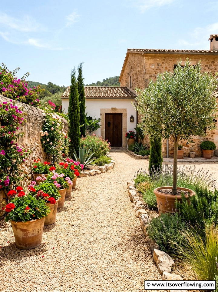 Mediterranean Gravel Entry - 25 garden design ideas for entryways