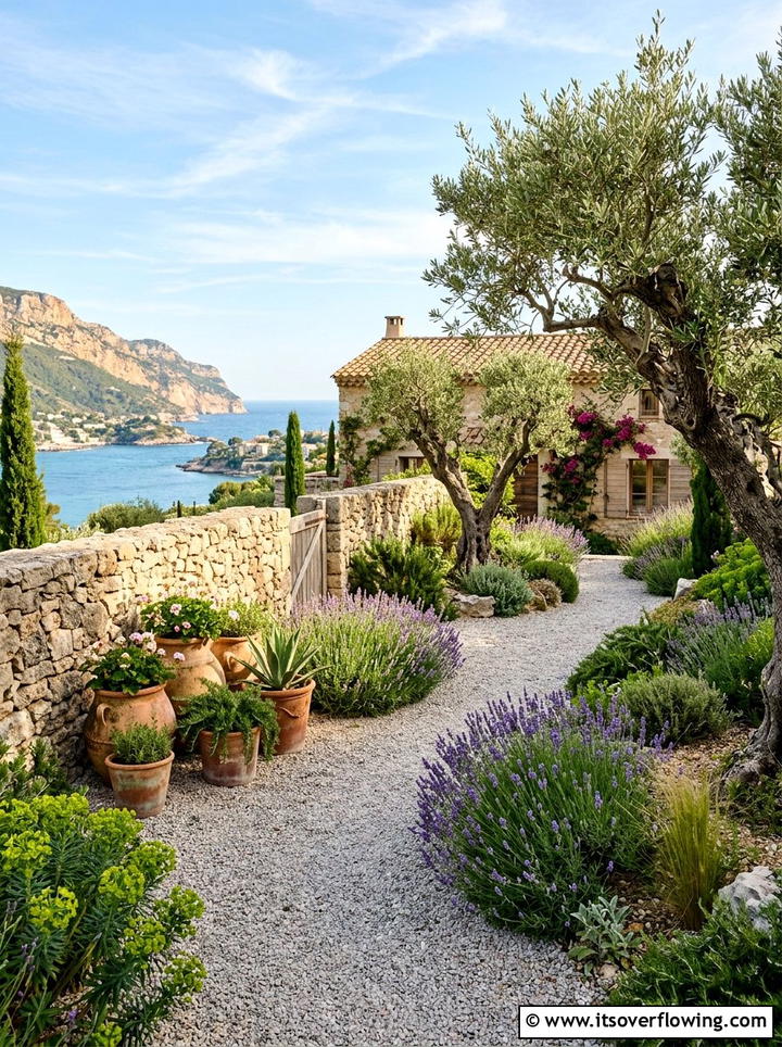 Mediterranean Gravel Garden - 25 creative garden ideas for large yards