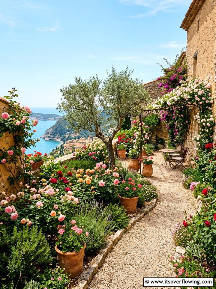 Mediterranean Rose Garden - 25 garden ideas with roses