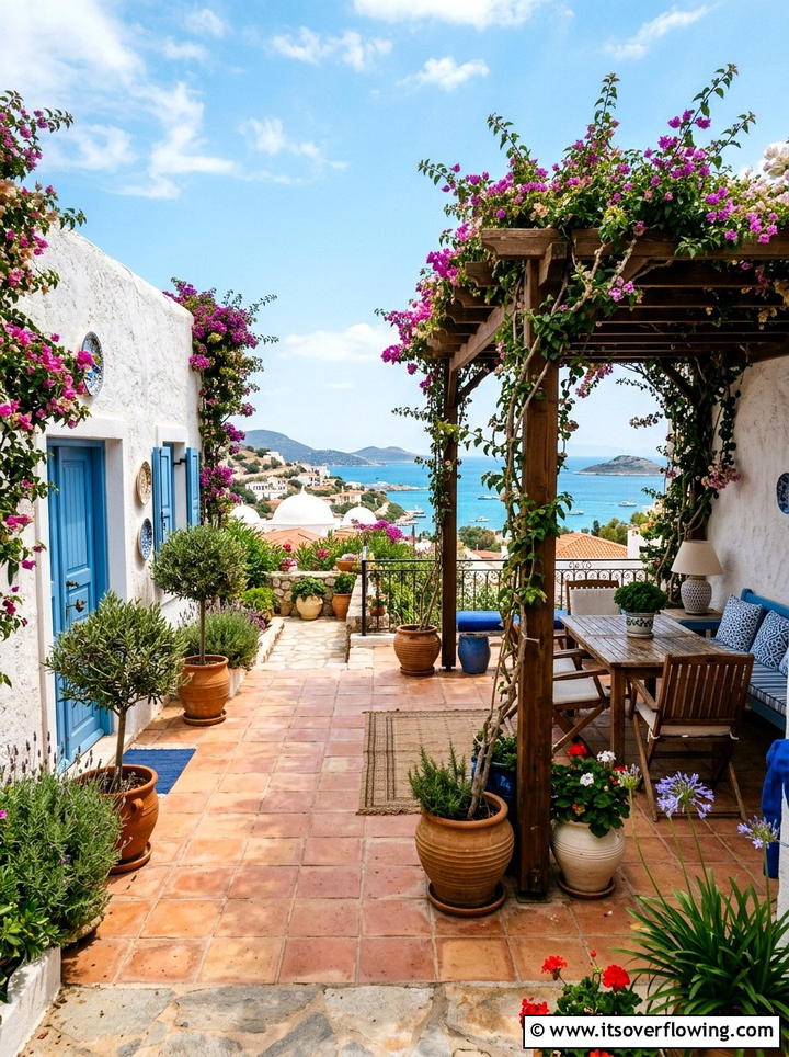 Mediterranean Style Patio - 25 creative garden ideas with tea gardens
