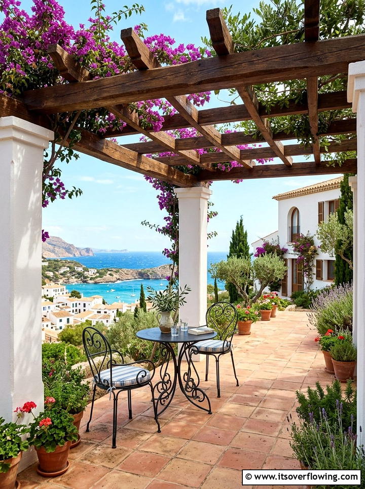 Mediterranean Style Pergola - 25 backyard decorating ideas with pergola decor
