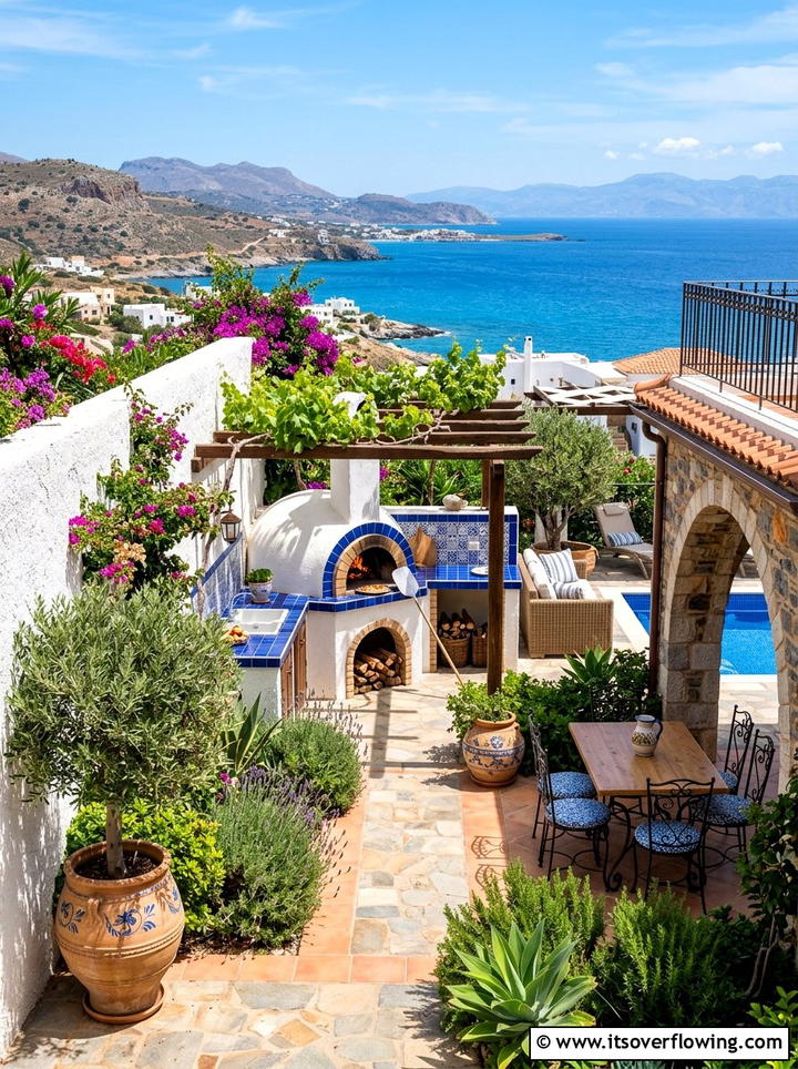 Mediterranean backyard - 25 backyard ideas with pizza oven