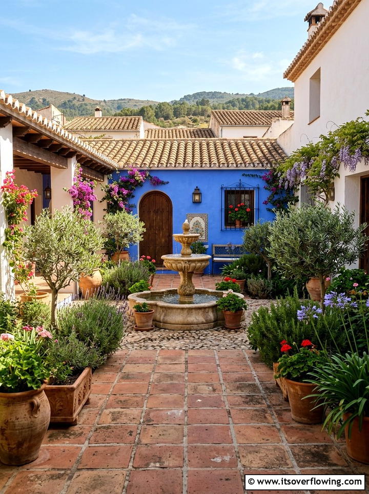 Mediterranean courtyard - 25 garden design ideas