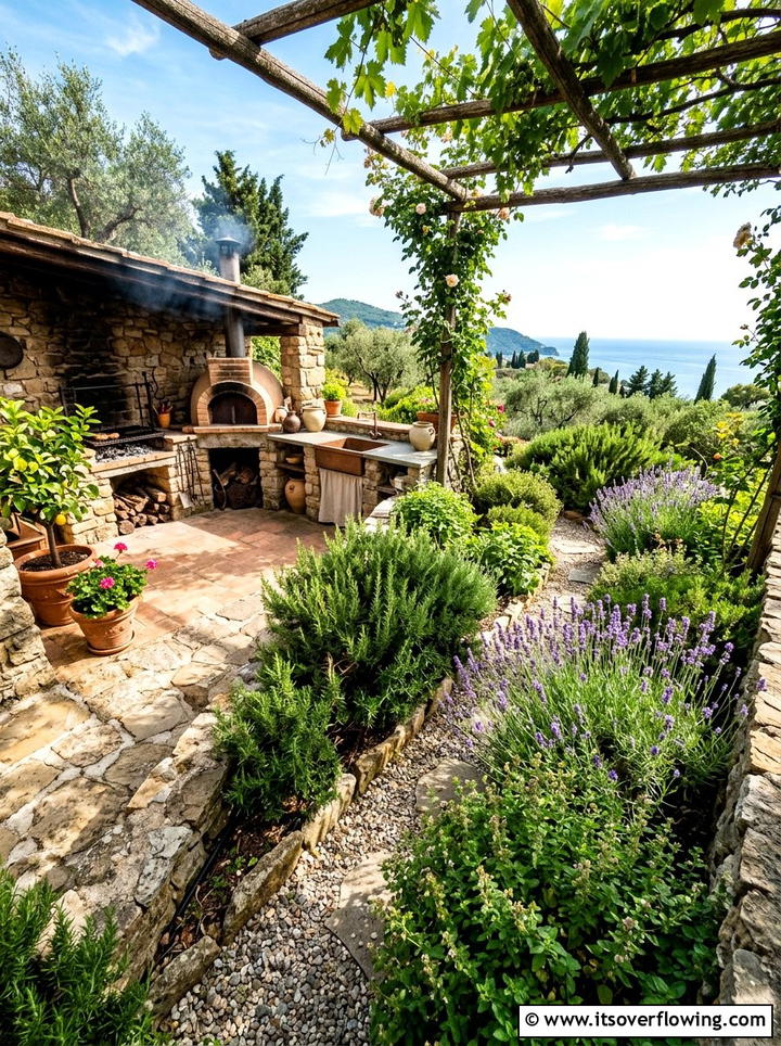 Mediterranean herb garden - 25 cheap garden ideas with drought tolerant plants