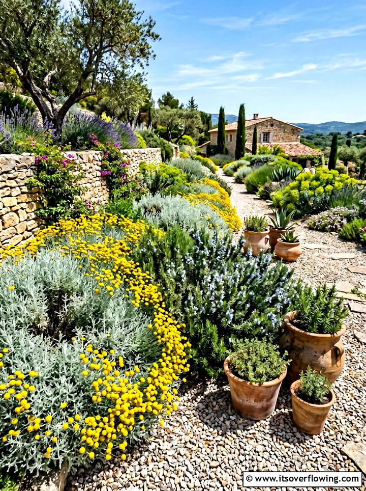 Mediterranean plants for gravel gardens - 25 small garden ideas for year round color