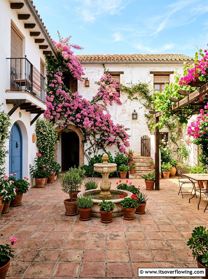 Mediterranean style courtyard - 25 garden design ideas for backyard spaces