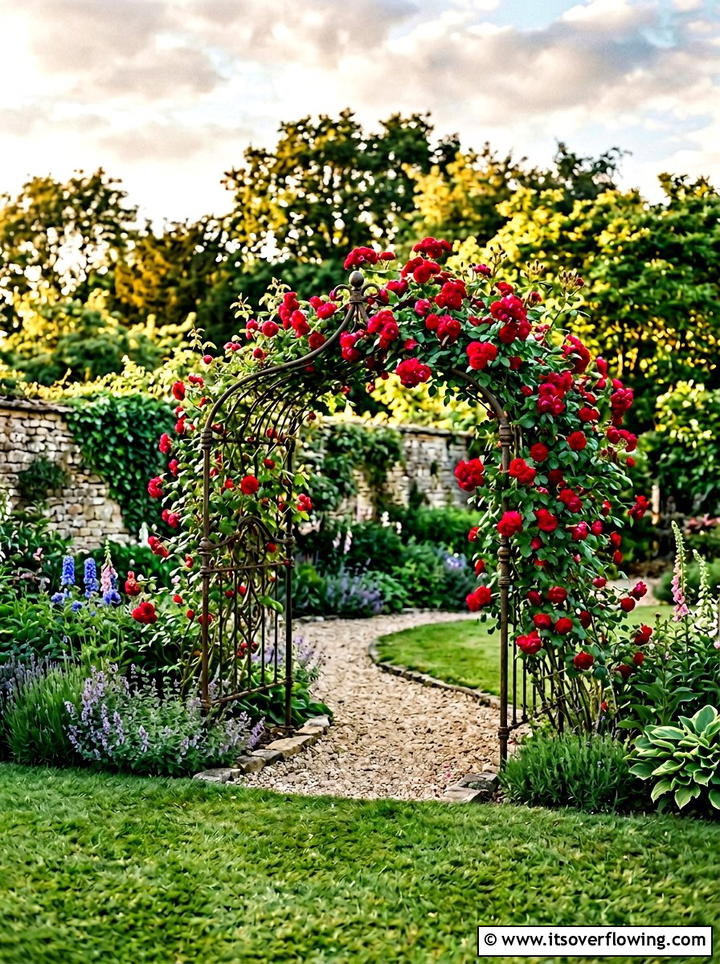 Metal Bed Frame Trellis - 25 upcycled garden ideas with trellis walls