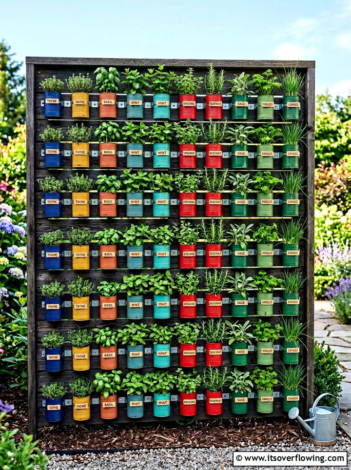 Metal Bucket Garden - 25 backyard ideas with repurposed containers