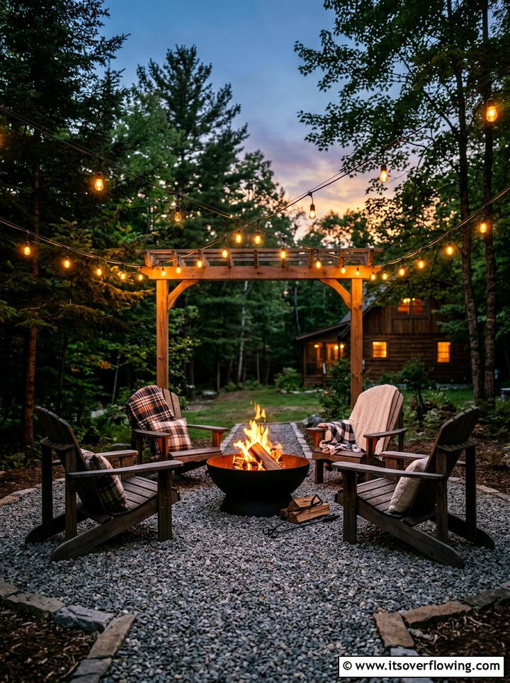 Metal Fire Pit - 25 garden decor ideas for relaxing spaces