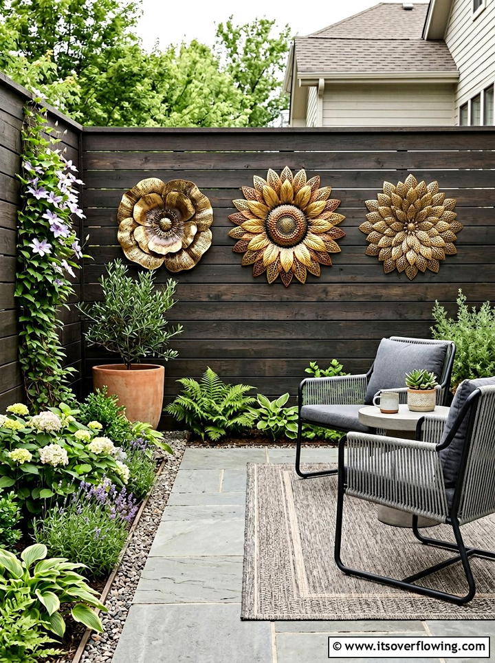 Metal Flower Wall Art - 25 garden decor ideas with metal art