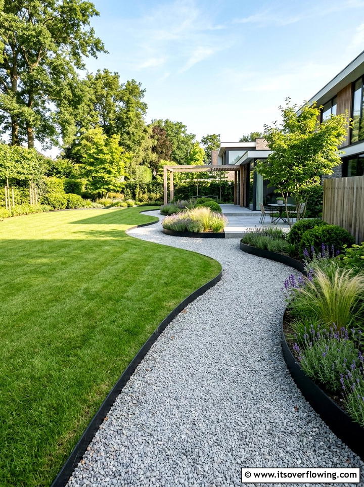 Metal Garden Edging - 25 garden decor ideas with minimalist accents