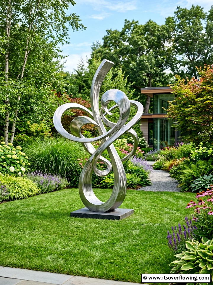 Metal Garden Sculpture - 25 garden decor ideas for modern gardens