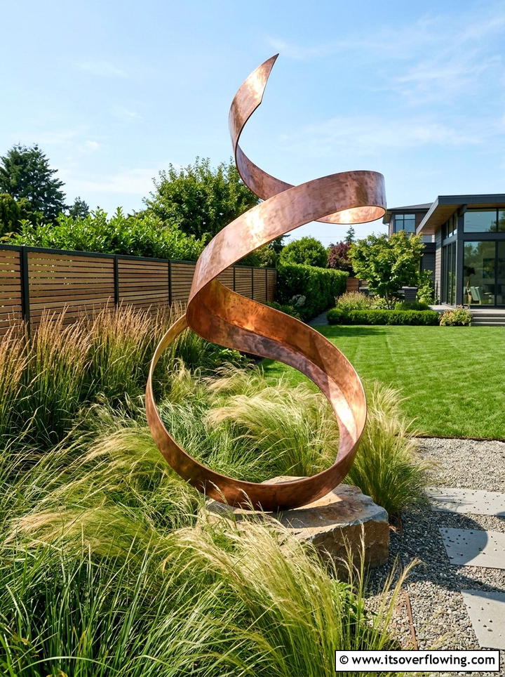 Metal Garden Sculpture - 25 garden decor ideas