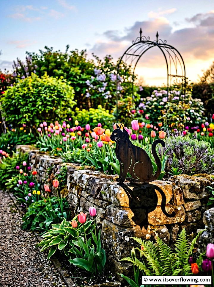 Metal Garden Silhouette - 25 garden decor ideas with metal art