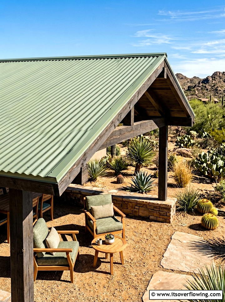 Metal Roofing Panel - 25 reusing old things ideas for privacy screens