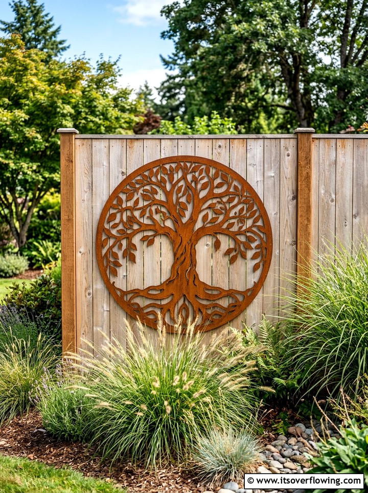 Metal Wall Art - 25 backyard decorating ideas with wall decor