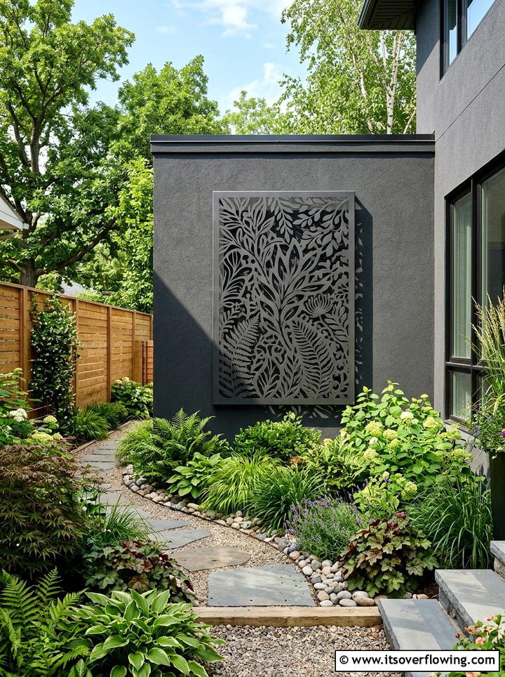 Metal Wall Art - 25 garden decor ideas for side yards