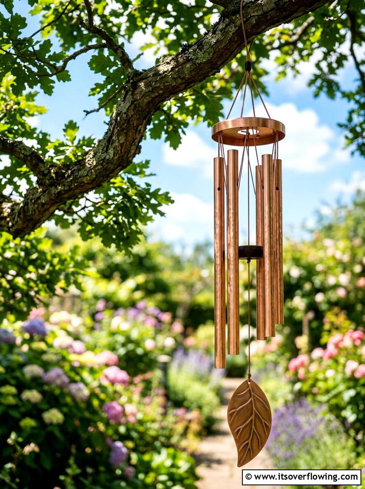 Metal Wind Chimes - 25 garden decor ideas with summer decor