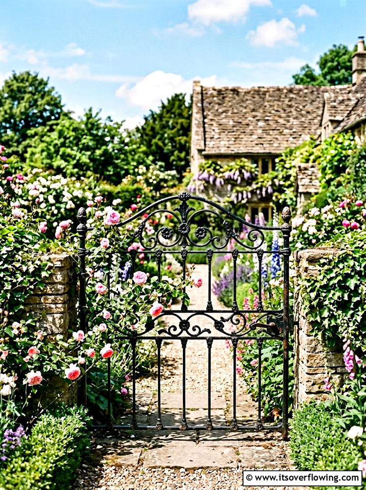 Metal bed frame garden gate - 25 reusing old things ideas for garden decor