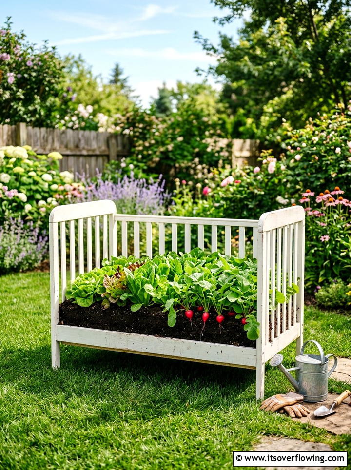 Metal cabinet garden storage - 25 recycled garden ideas with old furniture