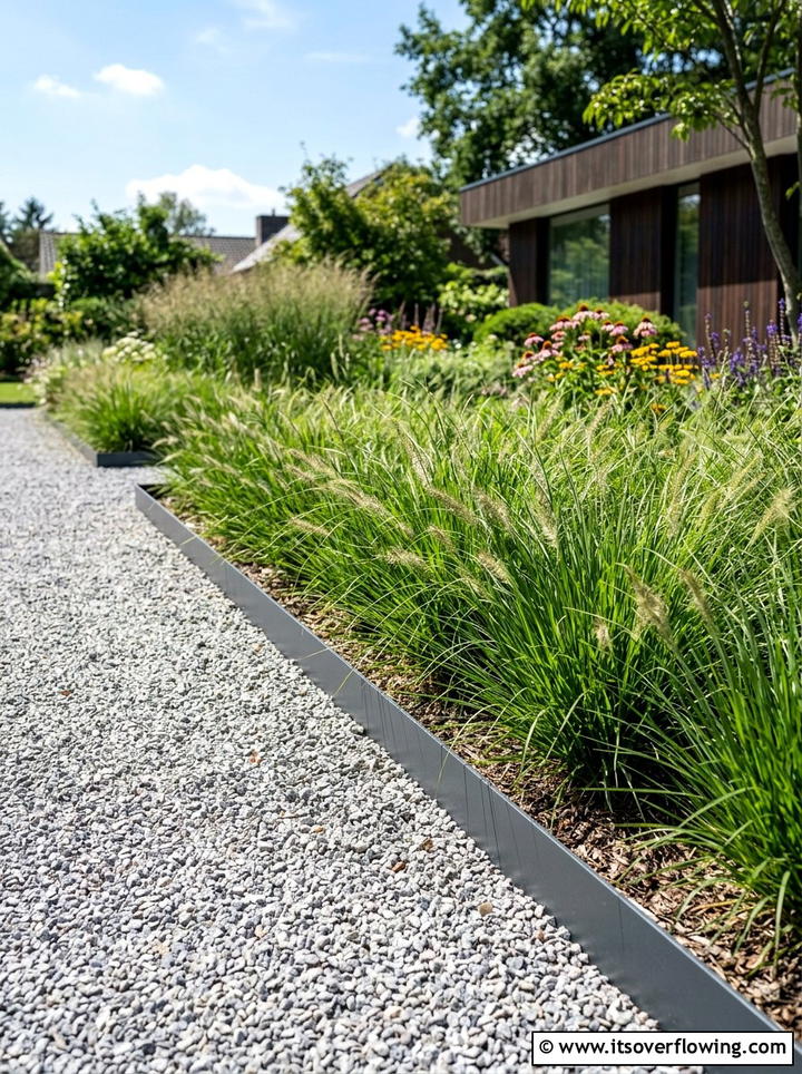 Metal landscape edging - 25 garden ideas with edging
