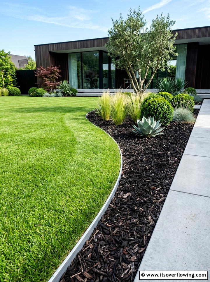 Metal strip edging - 25 garden ideas with garden edging