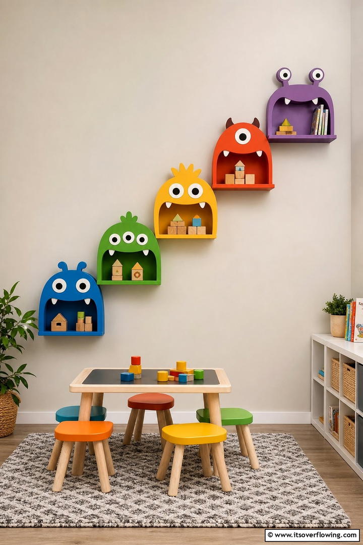 Mickey Mouse Wall Shelves - 20 Mickey Mouse Room Decor Ideas for Kids