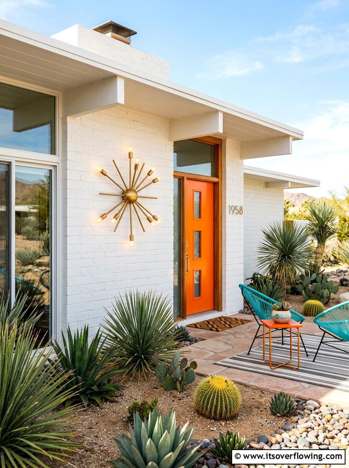 Mid Century Modern Outdoor Sconce - 25 front porch ideas with motion lights