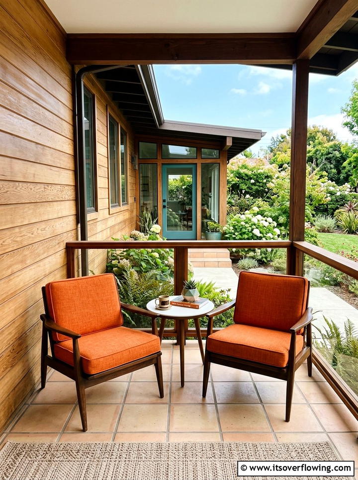 Mid century porch furniture - 25 front porch ideas with modern style