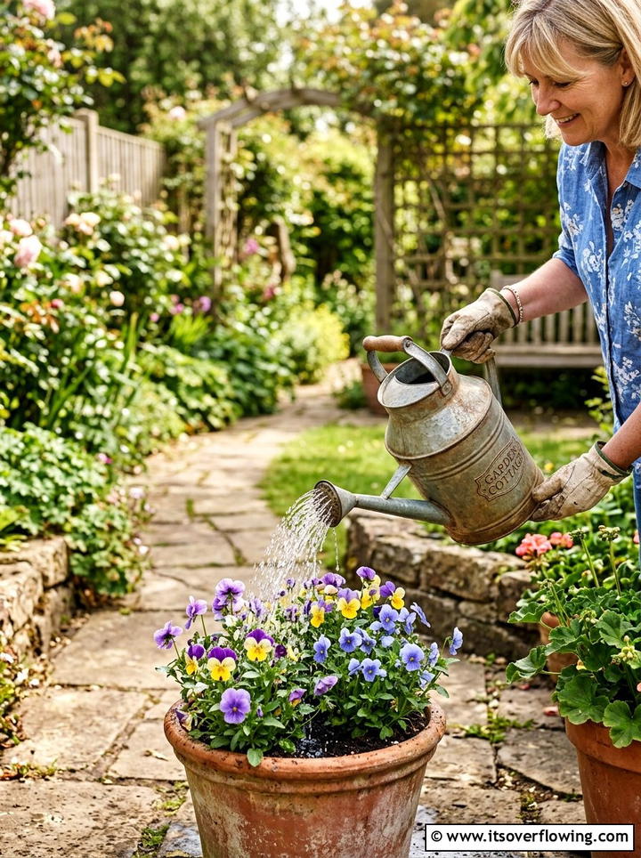Milk Jug Watering Can - 25 recycled garden ideas with milk jugs